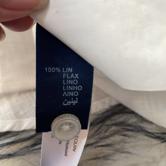 Vilebrequin Boys Jessy Linen Shirt  - White Size 8 NWT - Picture 8 of 9